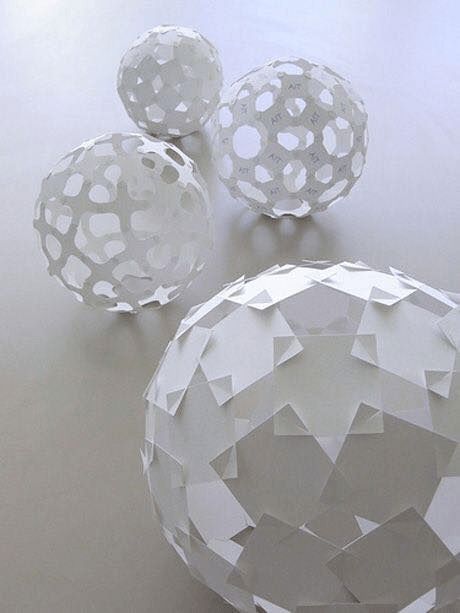 Architecture Origami, Aichi Japan, 3d Templates, Sphere Design, Origami And Kirigami, Paper Engineering, Folding Origami, Paper Balls, Spatial Design