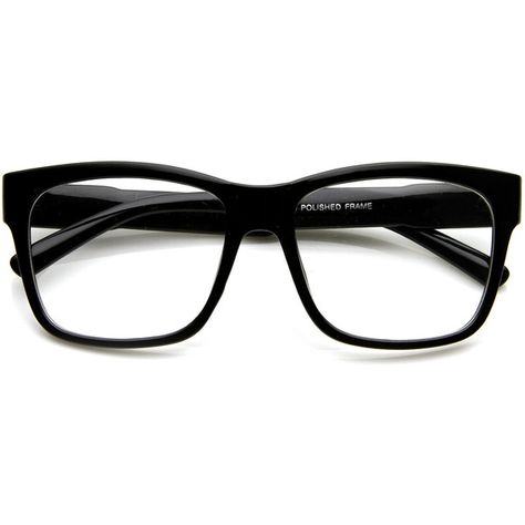 Large Retro Clear Lens Nerd Hipster Horned Rim Glasses 8789 found on Polyvore Clear Rimmed Glasses, Glasses Wayfarer, Retro Eye Glasses, Wayfarer Eyeglasses, Trendy Eyeglasses, Thick Glasses, Retro Eye, Clear Eyeglasses, Horn Rimmed Glasses