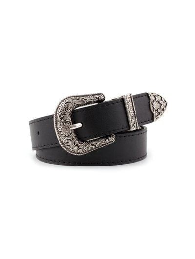 Cowgirl Belts, Moda Country, Leather Engraving, Wilde Westen, Leather Belt Buckle, Boho Belts, Estilo Country, Faux Leather Belts, Looks Black