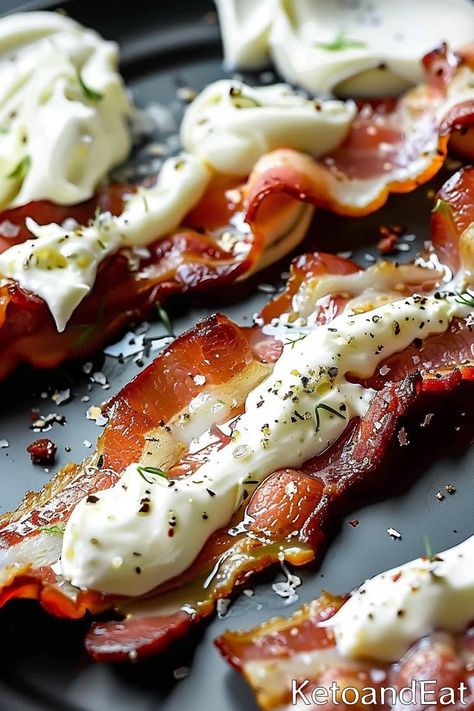 Carnivore Cream Cheese Bacon - Perfect Carnivore Appetizer Bacon And Cream Cheese Bites, Carnivore Bacon Recipes, Carnivore Cream Cheese Recipes, Carnivore Queso, Carnivore Appetizer Recipes, Carnivore Dip, Carnivore Sides, Carnivore Thanksgiving Recipes, Bacon Cheese Ring