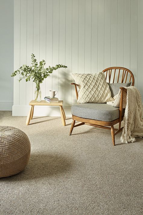 A classic Wool Twist pile carpet in natural flecked heather shades, Natural Berber allows you to create warm, country feel in your home. Natural Berber Twist standard sample comes in the "Elite" weight, but this range is also available in the heavier pile weight “Deluxe” quality. Beige Carpet Bedroom, Tarkett Vinyl Flooring, Carpet Fitting, Carpet Remnants, Carpet Underlay, Carpet Samples, Wood Laminate Flooring, Carpet Shops, Beige Carpet