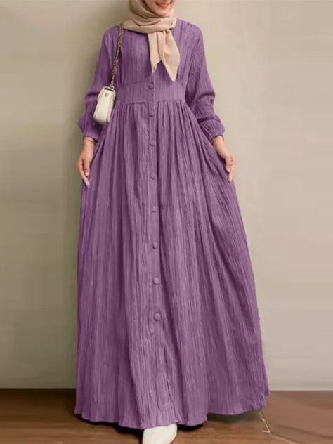 Eid Ramadan Party Dress for Women Muslim Abaya Jalabiya Dresses Woman Kimono Maxi Robe Moroccan Cotton Abaya, Islamic Dresses, Abaya For Women, Fall Fitness, Dubai Outfits, Button Up Maxi Dress, Abaya Design, Tank Top Skirt, Maxi Dresses Fall