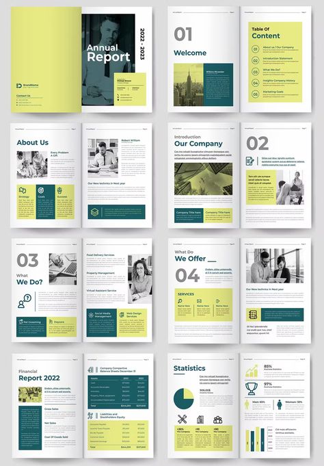 Annual Report Template InDesign INDD. Annual Report Financials Design, Infographic Annual Report, Corporate Responsibility Report Design, Report Document Design, Corporate Booklet Design, Annual Report Inspiration, Corporate Annual Report Design, Annual Report Design Layout Templates, Annual Report Graphic Design