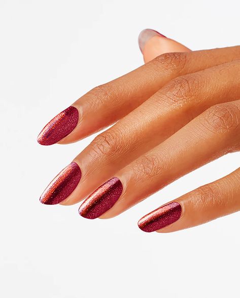 Powder Perfection: Dipping Powders | OPI Red Gel Nail Polish, Opi Gel Nail Polish, Kiara Sky Gel Polish, Opi Gel Nails, Red Gel Nails, Glitter Gel Polish, Red Nail Polish, Pearl Nails, Opi Nail Lacquer