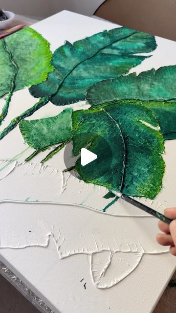 Amene ahmadi/Artist on Instagram: "Banana leaf painting in progress. Save me to come back and see the result." Banana Leaf Painting, Leaf Painting, Textured Art, Painted Leaves, Banana Leaf, Artist On Instagram, Texture Art, Come Back, Texture