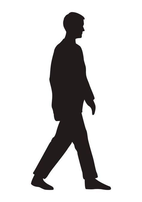 man walking silhouette Human Figure Silhouette, Shadow People Drawing, Man Walking Drawing, Human Silhouette Drawing, People Walking Drawing, Silouette Drawings Person, People Walking Silhouette, Man Walking Silhouette, People Side View