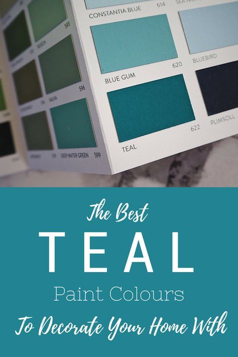 The best teal colour emulsion wall paints. Find the best teal shade. Bedroom Teal Accent Wall, Shades Of Teal Color Palettes, Teal Living Room Walls, Teal Feature Wall Living Room, Teal Blue Paint Colors, Teal Accent Wall Living Room, Best Teal Paint Color, Teal Color Palette Bedroom, Teal Accent Wall Bedroom