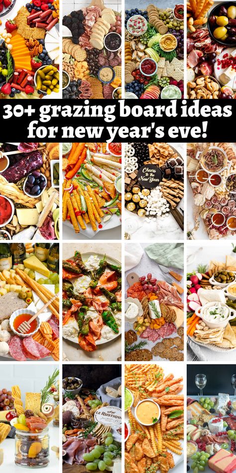 Charcuterie Board Themes New Years, Newyears Food Idea, New Year’s Eve Board Ideas, New Years Food Board Ideas, New Year’s Eve Snack Board, New Years Eve Grazing Table, New Year’s Eve Food Board, Nye Snack Board, New Years Grazing Board