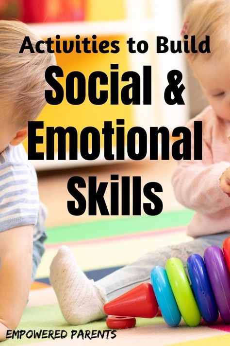 These social-emotional activities for preschoolers are simple and fun, and will build your child's social skills and emotional intelligence through play. Teachers and moms check out these ideas for your smart kids. #kids #teaching #parenting #kidsactivities #development #playtime Social Emotional Space Activities, Teaching Social Skills Preschool, Social Emotional Activities For Two Year Olds, Socioemotional Activities Preschool, Social Emotional Learning For Infants, Social And Emotional Learning Activities Preschool, Emotional Activity For Preschoolers, Two Year Old Social Emotional Activities, Social Emotional Development Activities For Infants