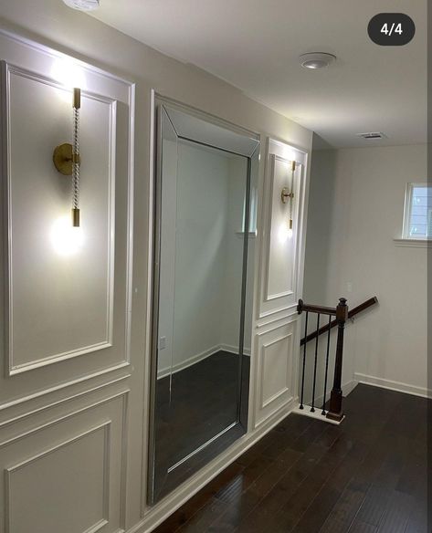 Wainscoting Wall, Bedroom Addition, Washroom Design, Tv Wall Design, Wainscoting, Tv Wall, Mirror Frames, Framed Bathroom Mirror, Wall Design