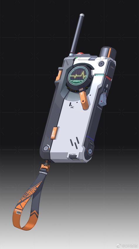 Sci Fi Equipment Concept Art, Futuristic Items Concept Art, Sci Fi Wrist Device, Scifi Gadgets Concept Art, Sci Fi Gadget Concept, Cyberdeck Concept Art, Gadget Concept Art, Scifi Props Concept Art, Futuristic Phone Concept