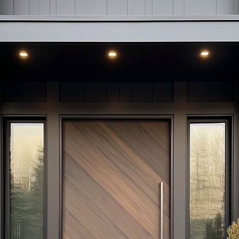 Varddan Buildesign Pvt Limited on Instagram: "At VARDDAN BUILDESIGN PRIVATE LIMITED, we focus on creating doors that are not only visually appealing but also durable and secure. Contemporary designs often feature clean lines and minimalist elements, using materials like glass, steel, and wood to create a modern yet welcoming entrance.   Swipe through for some Main Door Designs for your entrance!  Contact us to get your home interiors done🌟  Referral images⬆️ #maindoor #door #interiordesign #turnkeyprojects #varddanbuildesignpvtlimited #vbpl #varddanchhabra" Main Door Designs Entrance, Main Door Designs, Minimalist Elements, Contemporary Front Doors, Key Projects, Main Door Design, Door Designs, Home Entrance Decor, Main Door