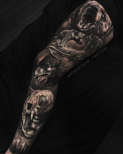 60 Incredible Leg Tattoos | Cuded Eagle Tattoos Men, Inside Leg Tattoo, For Leg Tattoo, Full Leg Tattoos, Skull Realistic, Tattoos Men, Feather Tattoo Design, Skeleton Hand Tattoo, Eagle Tattoos