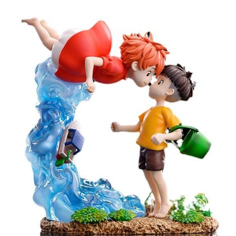 Golden Fish, The Cliff, Anime Figurines, Hayao Miyazaki, Doll Gift, Mua Sắm, Miyazaki, Figure Model, Iconic Characters