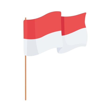 indonesian flag symbol History Drawing, History Drawings, Indonesian Flag, Flag Symbol, Flag Vector, Preschool Crafts, Vector Art, Vector Free, Preschool