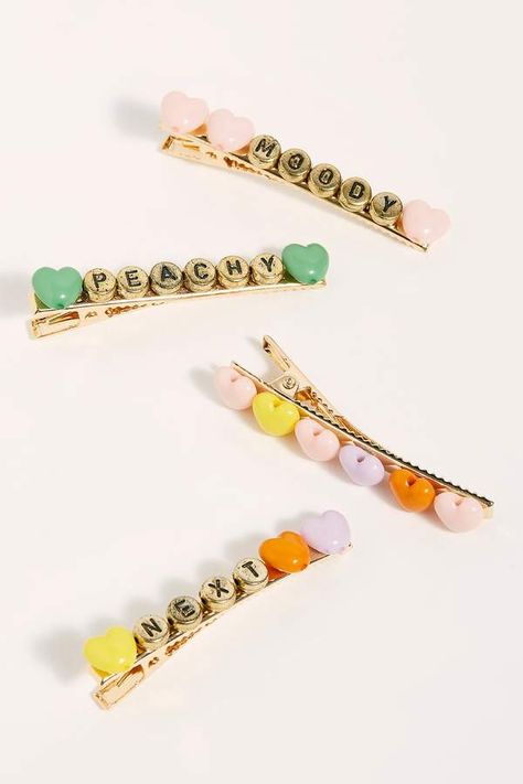 Beaded Hair Clips, Bead Hair Accessories, Hair Clips Diy, Hair Beads, Diy Hair Accessories, Accessories Diy, Pita, Diy Hairstyles, Barrettes