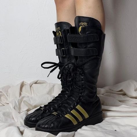 dm to order ig @fuckdarina all sizes, y2k 90s leather shoes from brands like adidas, puma, diesel .. #motoboots #wrestlingshoes #boxingboots #y2k #90s #dieselboots #marithefrancoisgibraud #cyberwear #techwear #futurstic #misssixty #vintagediesel #vintage Wrestling Boots, Diesel Boots, Dior Sport, Vintage Boxing, Missy Elliot, Boxing Boots, Boxing Shoes, Wrestling Shoes, Most Comfortable Shoes