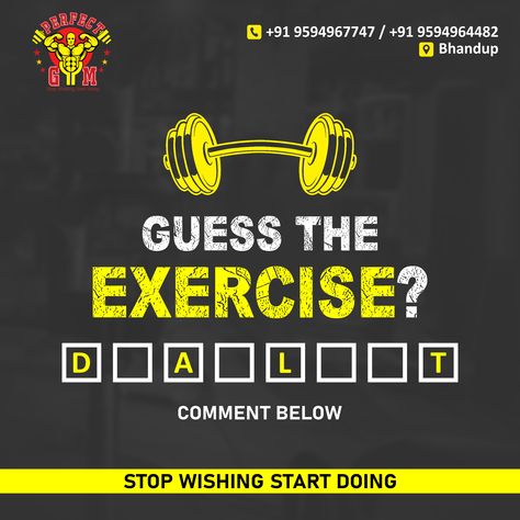 Can you guess which exercise is pictured here? Put your best guess in the comments below! Fitness Promotion Ideas, Gym Content Social Media, Gym Content Creator Aesthetic, Gym Content Ideas, Coach Campaign, Lal Bahadur Shastri, Stop Wishing Start Doing, Shiv Ratri, Fitness Flyer