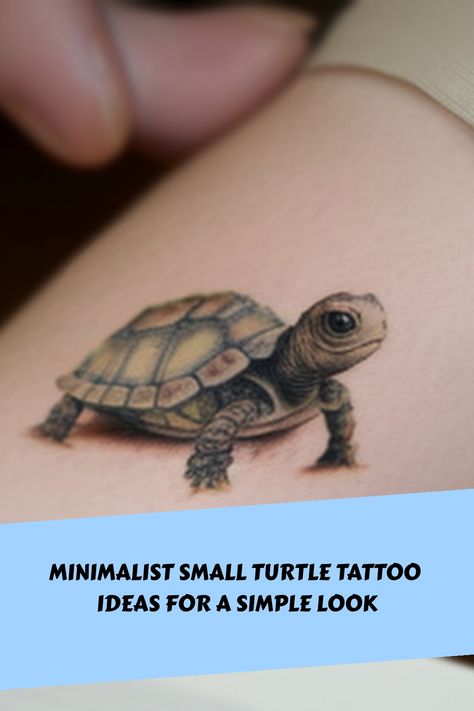 Discover the beauty of small turtle tattoos! Whether you're a woman or a man, these simple yet captivating designs are perfect for expressing your love for these magnificent creatures. Dive into the world of tiny turtle tattoos and embrace their symbolism of resilience, wisdom, and protection. These delicate designs are not only visually stunning but also carry deep meanings that resonate with many. Explore our collection and find inspiration for your next ink masterpiece. Tortoise Tattoo Small, Painted Turtle Tattoo, Land Turtle Tattoo, Tortoise Tattoo Design, Tortoise Tattoos, Turtle Tattoo Ideas, Small Turtle Tattoo, Turtle Diy, Turtle Outline