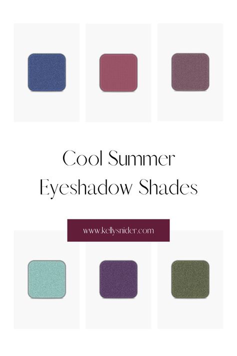 Cool Summer Eyeshadow, Cool Toned Eyeshadow, Shaded Summer, Cool Summer Palette, Summer Eyeshadow, Perfect Eyeshadow, Summer Eye Makeup, Eyeshadow For Blue Eyes, Cute Eyeshadow Looks