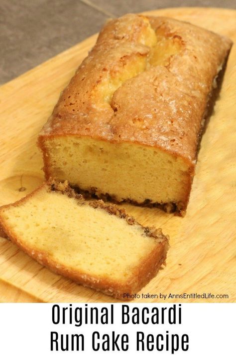 Rum Cake Loaf Pan, Bacardi Rum Cake From Box Cake, Rum Loaf Cake, Rum Bread Recipes, Rum Cake Loaf, Rum Cake Recipe From Box Betty Crocker, Rum Cake From Box Cake Easy, Bacardi Rum Cake Recipe Originals, Buttered Rum Cake Recipe