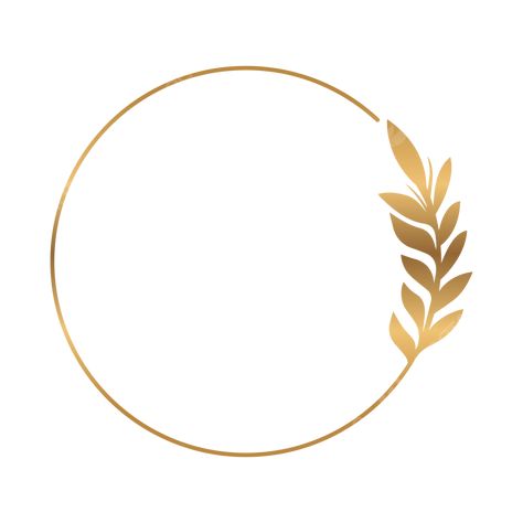 elegant golden circle floral border with hand drawn leaves and flowers vector golden circle leaves Flower Circle Border, Circle Border Design, Circle With Flowers, Flowers Logo, Circle Border, Circle Png, Golden Dome, Circle Vector, Drawn Leaves