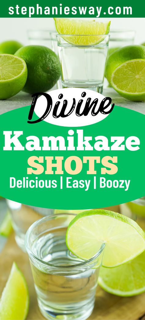 Kamakazi Shot Recipe, Kamakazi Drink, Kamikaze Shot, Easy Margarita Recipe, Fuzzy Navel, Easy Margarita, Specialty Drinks, Unsaturated Fats, Festive Drinks