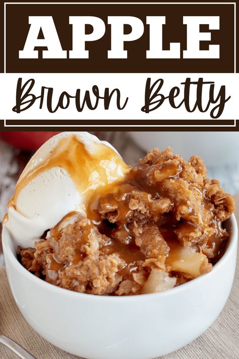 Make this Apple Brown Betty recipe the next time you have leftover apples on hand! It's sweet, buttery, and is the perfect fall dessert. What To Do With Leftover Apples, Leftover Apples Recipes, Apple Betty Recipe, Apple Brown Betty Recipe, Brown Betty Recipe, Apple Betty, Creative Cookery, Apple Brown Betty, Leftover Apples