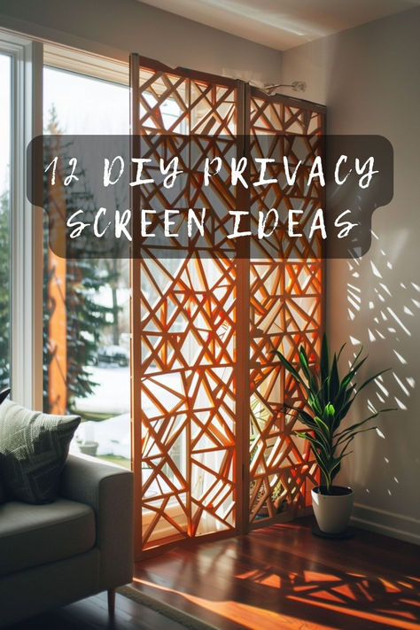 Looking for privacy in your outdoor space? Discover 12 DIY privacy screen ideas that are both stylish and functional. From repurposed materials to easy-to-build designs, these projects will help you create a private retreat. Click to learn how to make your own privacy screens! 🛠️🌿 #DIYProjects #OutdoorPrivacy #HomeImprovement #BackyardIdeas #PrivacyScreens Outdoor Porch Privacy Ideas, Canvas Privacy Screen, Privacy Screen Indoor Diy, Indoor Privacy Wall, Renter Friendly Outdoor Upgrades, Diy Privacy Screen Indoor, Loft Privacy Ideas, Privacy Panels Outdoor Patio Ideas, Front Porch Privacy Ideas