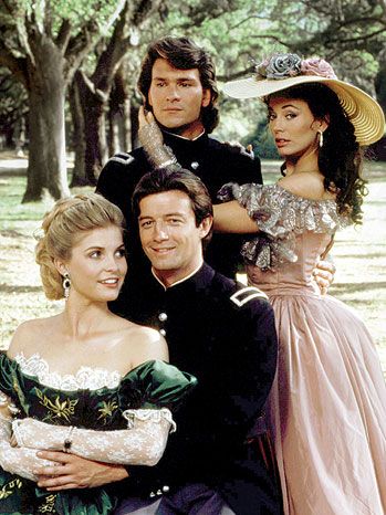 Emmys: 'North and South' -- A Look Back Lisa Niemi, Lesley Anne Down, Rhett Butler, Scarlett O'hara, Patrick Swayze, Hollywood Movie, Actrices Hollywood, Costume Drama, North And South