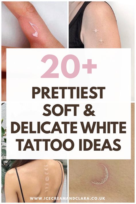 Best white tattoos designs ideas White In Tattoo, Small White Finger Tattoos, January Tatoos Ideas, White Ink Dainty Tattoos, Minimalist White Tattoo, White Tattoo On Hand, White Word Tattoos, White Mini Tattoo, White Script Tattoo