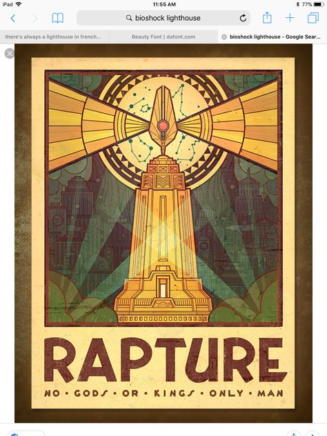 Bioshock Tattoo, Bioshock Artwork, Bioshock Rapture, Bioshock Art, The Rapture, Bioshock Infinite, Tourism Poster, Gaming Merchandise, Geniale Tattoos