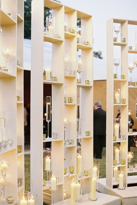 Candle Wall Wedding, Reception Candles, Candle Backdrop, Wedding Photography Reception, Wedding Ceremony Backdrop Outdoor, Ceremony Backdrop Outdoor, Candles Reception, Outdoor Wedding Lighting, Tented Reception