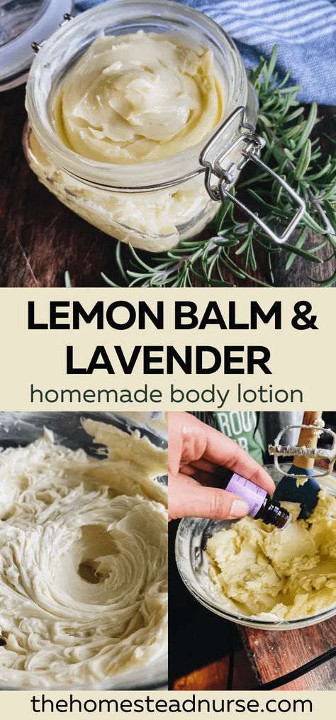 Diy Beeswax Lotion, Emulsifying Wax Lotion Recipe, All Natural Diy Products, Beeswax Cosmetics Diy, Lavender Lotion Diy, Herbal Lotion Recipes, Lemon Balm Candles Diy, Things To Make With Beeswax Pellets, Lemon Balm Soap Recipe