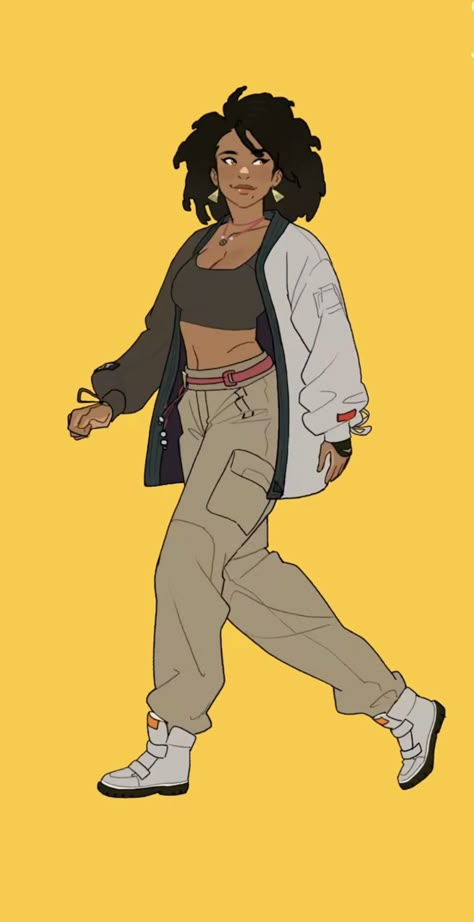 Walking Poses, Walk Cycle, Characters Inspiration Drawing, Afrocentric Art, Artist Alley, Black Characters, Black Anime Characters, Black Cartoon, Arte Inspo