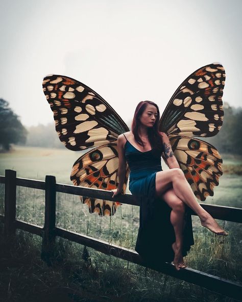 Poses With Wings, Grils Photo, Wings Photoshoot, Simple Photography, Best Poses, Sculpture Ideas, Art References, Butterfly Wings, All About Eyes