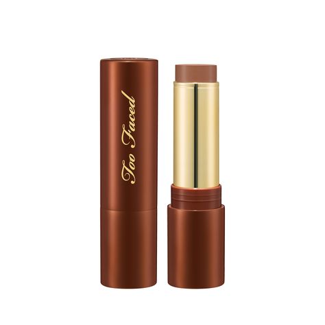 A bronzer and sculpting stick.Say hello to a sun-kissed glow with the Too Faced Chocolate Soleil Melting Bronzing & Sculpting Stick. Add warmth and dimension to the outer edges of your face, forehead, cheekbones, and nose seamlessly, as the multi-use cream-to-powder formula blends easily without tugging. It’s buildable, too, so you can embrace no-makeup makeup or go all-out glam. Oh, and did we mention it smells like chocolate-covered oranges? Makeup Products Bronzer, Two Faced Bronzer, Too Faced Chocolate, Chocolate Souffle, Too Faced Bronzer, Chocolate Lava, Eyelash Sets, Ethereal Makeup, Fancy Makeup