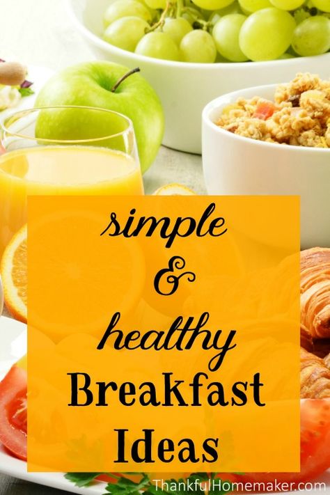 We all know eating a good breakfast is an important way to start our day but how many of us actually take the time to plan for breakfast? @mferrell Light Breakfast Ideas, Simple Healthy Breakfast Ideas, Chef Breakfast, Simple Healthy Breakfast, Healthy Breakfast Casserole, Healthy Breakfast On The Go, Titus 2, Healthy Breakfast Muffins, Light Breakfast