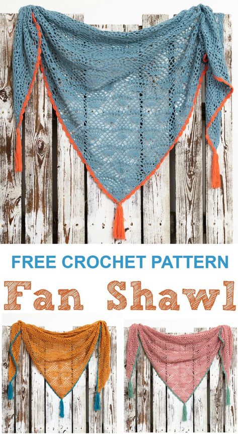 Crochet Shawlette, Snowflake Crochet, Flower Snowflake, Crochet Prayer Shawls, Diy Frühling, Crochet Triangle Scarf, Crochet Shawl Free, Crochet Free Patterns, Diy Wool