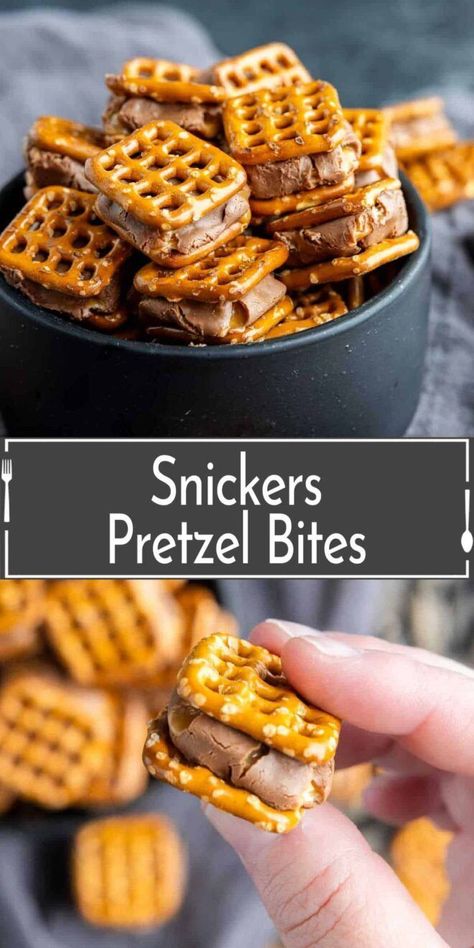 Pretzel Bites Recipes, Pretzel Snacks, Mini Pretzels, Fall Snacks, Snack Mix Recipes, Candy Recipes Homemade, Homemade Sweets, School Snack, Recipes Appetizers And Snacks