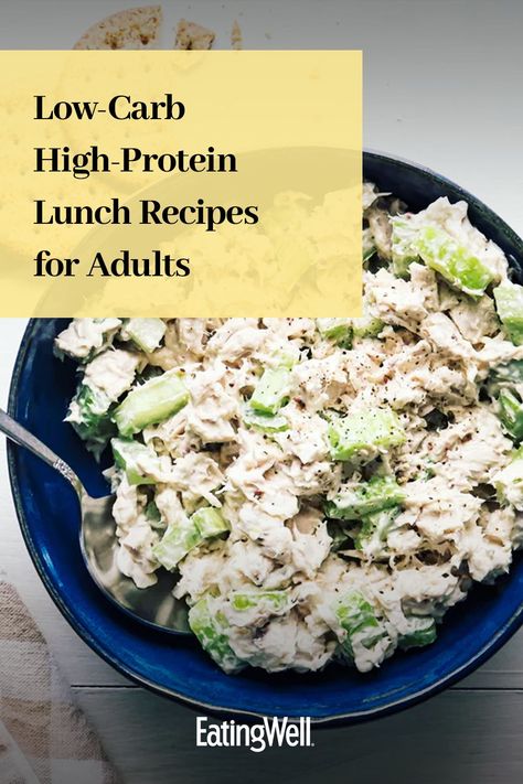 Make one of these low-carb lunch recipes packed with at least 15 grams of protein to help you feel full and satisfied for longer. With lunch ideas like Chopped Power Salad With Chicken an d Cauliflower Rice Bowls with Grilled Asparagus & Chicken Sausage these quick lunches for work are easy meal-prepped and ready to grab from the refrigerator. #lunch#lunchideas#healthylunchideas#healthylunches#healthylunch#lunchrecipes#budget#budgetfriendly#healthyrecipes Protein Rich Lunches Low Carb, My Net Diary Recipes, Healthy Macro Lunch Ideas, Low Carb To Go Lunch, Easy Lunch Ideas Low Carb, Low Carb Lunch Meals, Healthy Lunch With Protein, No Carb Lunch Ideas For Work, Low Carbs For Lunch