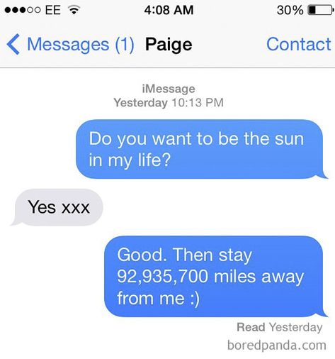 10+ Of The Most Brutal Responses To Ex Texts Quotes About Exes, Funny Quotes About Exes, Doug Funnie, Sms Humor, Hilarious Puns, Funny Text Memes, Funny Text Fails, Funny Text Conversations, Funny Texts Jokes