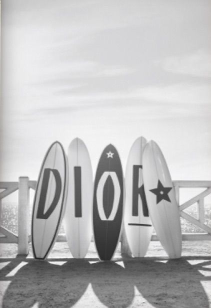 Dior Surfboard Poster, Dior Surfboard Print, Vintage Dior Poster, Dior Surfboard, Almond Shaped Acrylics, Black And White Vogue, Drake The Weeknd, Chanel Surf, Dior Poster