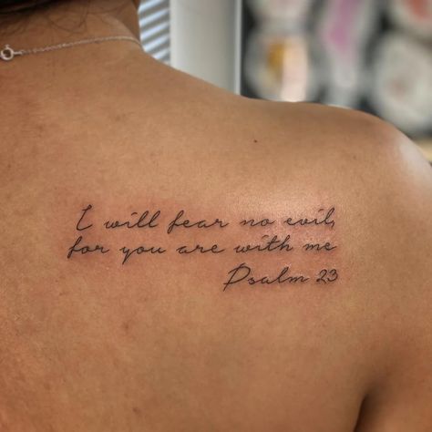 Godly Sister Tattoos, Small Tattoos For Black Women Skin, Feminine Scripture Tattoos, Proverb Tattoos Women, Biblical Fish Tattoo, Romans 8:26 Tattoo, Bible Quote Spine Tattoo, Psalm 46:5 Tattoos For Women, Bible Verse Shoulder Tattoos