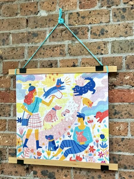 Hanging Puzzles On Wall With Frame, Framing A Puzzle Diy, Hanging Puzzles On Wall Without Frame, Hang Puzzle On Wall Without Frame, Diy Puzzle Frame Ideas, Framed Puzzles Display, Hanging Jigsaw Puzzles On Wall, Puzzle Frames Diy, Frame Puzzle Diy