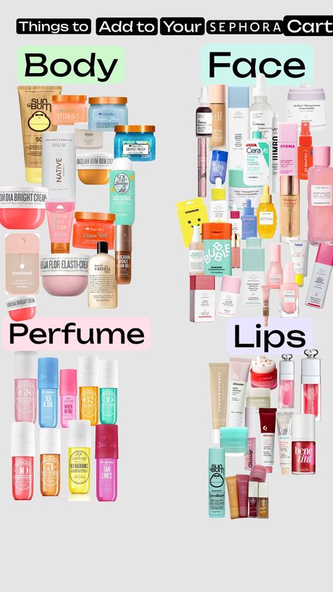 Things to add to your Sephora carts 💗💕⚡️🌺 Sephora Skin Care, Gift Inspo, Skin Care Items, Happy Birthday Gifts, Cream And Sugar, Gorgeous Makeup, Connect With People, Your Aesthetic, Face And Body