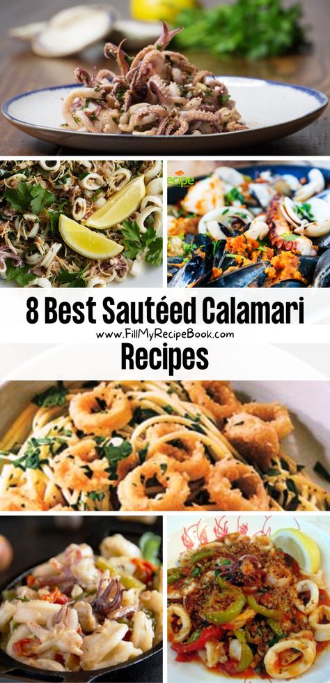 Calamari Appetizer Recipes, Recipe With Fish Sauce, Squid Pasta Recipe, How To Cook Squid, Sauteed Calamari Recipes, Calamari Pasta Recipes, Calamari Recipes Sauteed, Squid Soup Recipe, Squid Recipes Asian