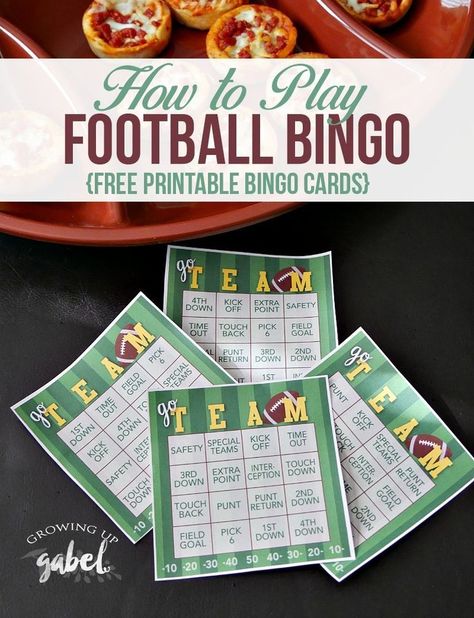 AD: Teach your kids the rules of football by playing football bingo while watching a live game and using our free printable bingo cards for kids. CLICK HERE to get your FREE printable bingo cards! #footballgame #freeprintable Football Bingo, Printable Bingo Cards, Free Printable Bingo Cards, Friendsgiving Party, Bingo Cards Printable, Bingo Printable, Cards For Kids, Sell Diy, Kids Board