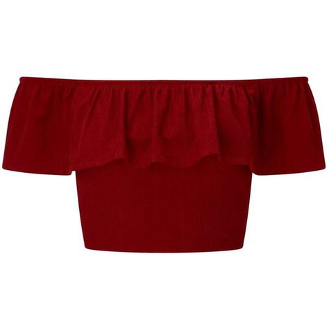 Miss Selfridge Red Plisse Bardot Crop Top ($32) ❤ liked on Polyvore featuring tops, red, red crop top, crop top, red top, miss selfridge and ruffle neck top Rare Clothing, Bardot Crop Top, Belly Shirts, Red Crop Top, Trendy Fashion Tops, Crop Top Outfits, Causual Outfits, Cute Swag Outfits, Top Crop