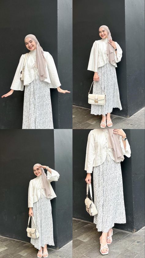 Ootd Hijab Lebaran, Ootd Rok Korean Style, Outfit Formal Hijab, Ootd Kampus Hijab, Ootd Korean Style Dress, Ootd Bukber, Ootd Hijab Kondangan, Outfit Kondangan Casual, Style Kondangan Hijab